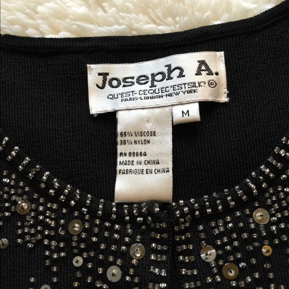 ๐2xHP!๐ VINTAGE | Joseph A. | Exquisite Beaded Sequin Sleeveless Top - Picture 9 of 15